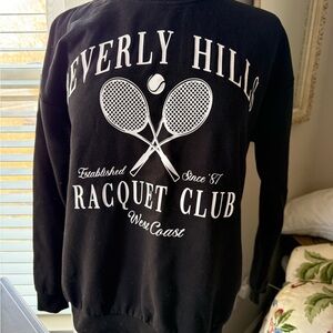 Beverly Hills Racquet Club Black Sweatshirt